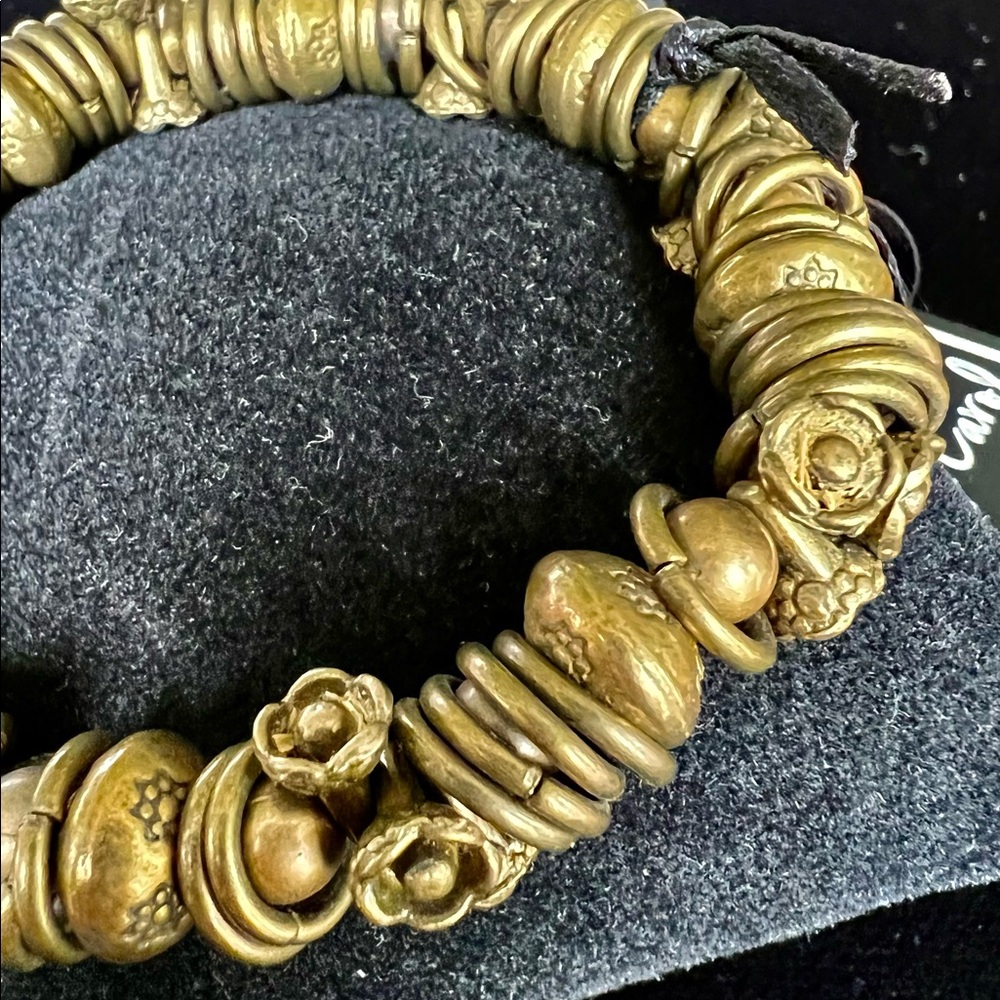 Brass beads woman’s bracelet, new